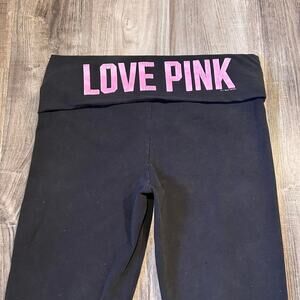 Victorias secret pink foldovers leggings
